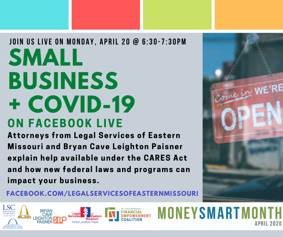 Small Business + COVID-19 event announcement image
