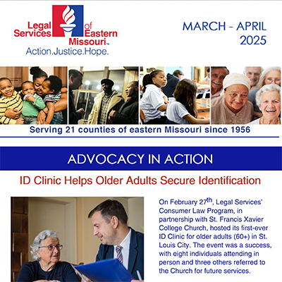 Thumbnail image of the March-April 2025 newsletter cover titled Advocacy in Action